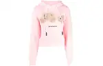 PALM ANGELS Sweatshirts Women's Pink Hooded Moderate Heavyweight