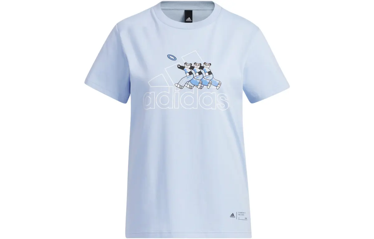 Adidas T Shirt Women's Light Pink Blue