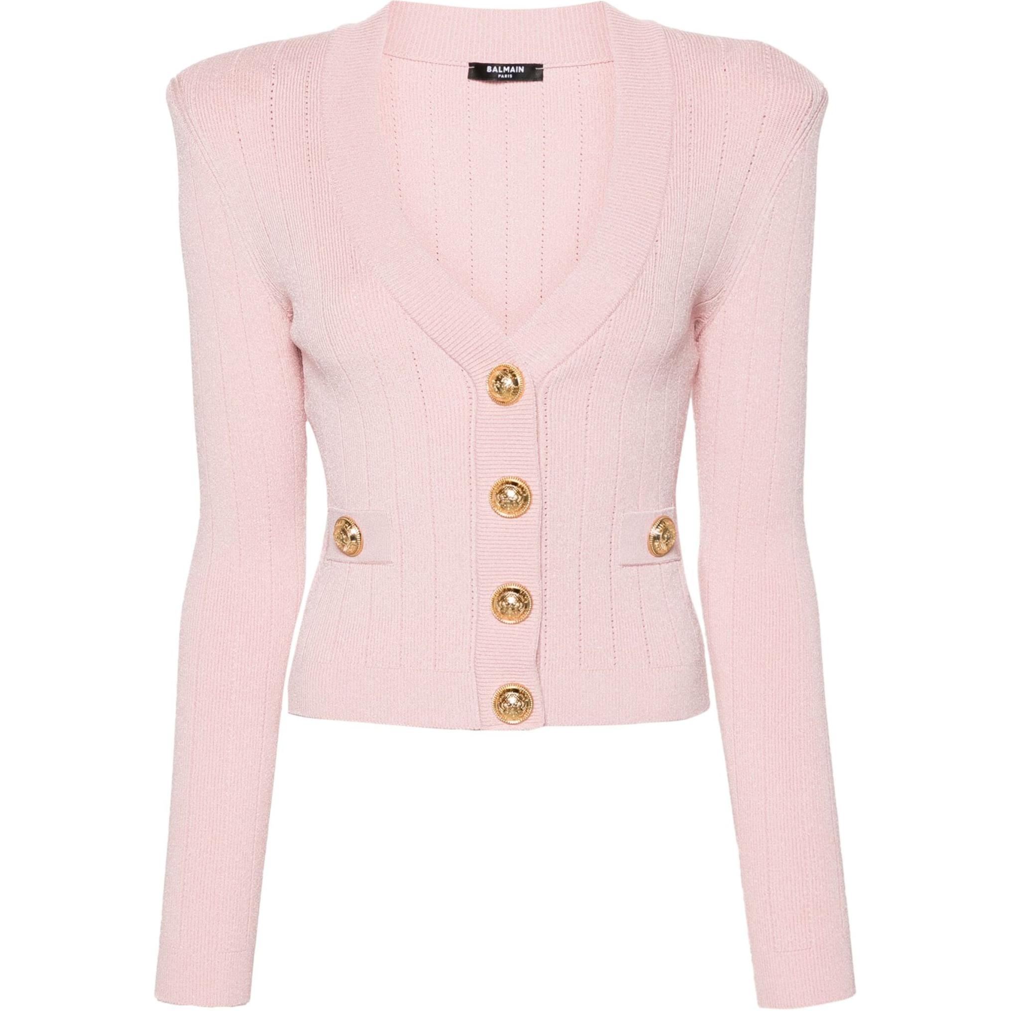 Женские кардиган BALMAIN (розовый)