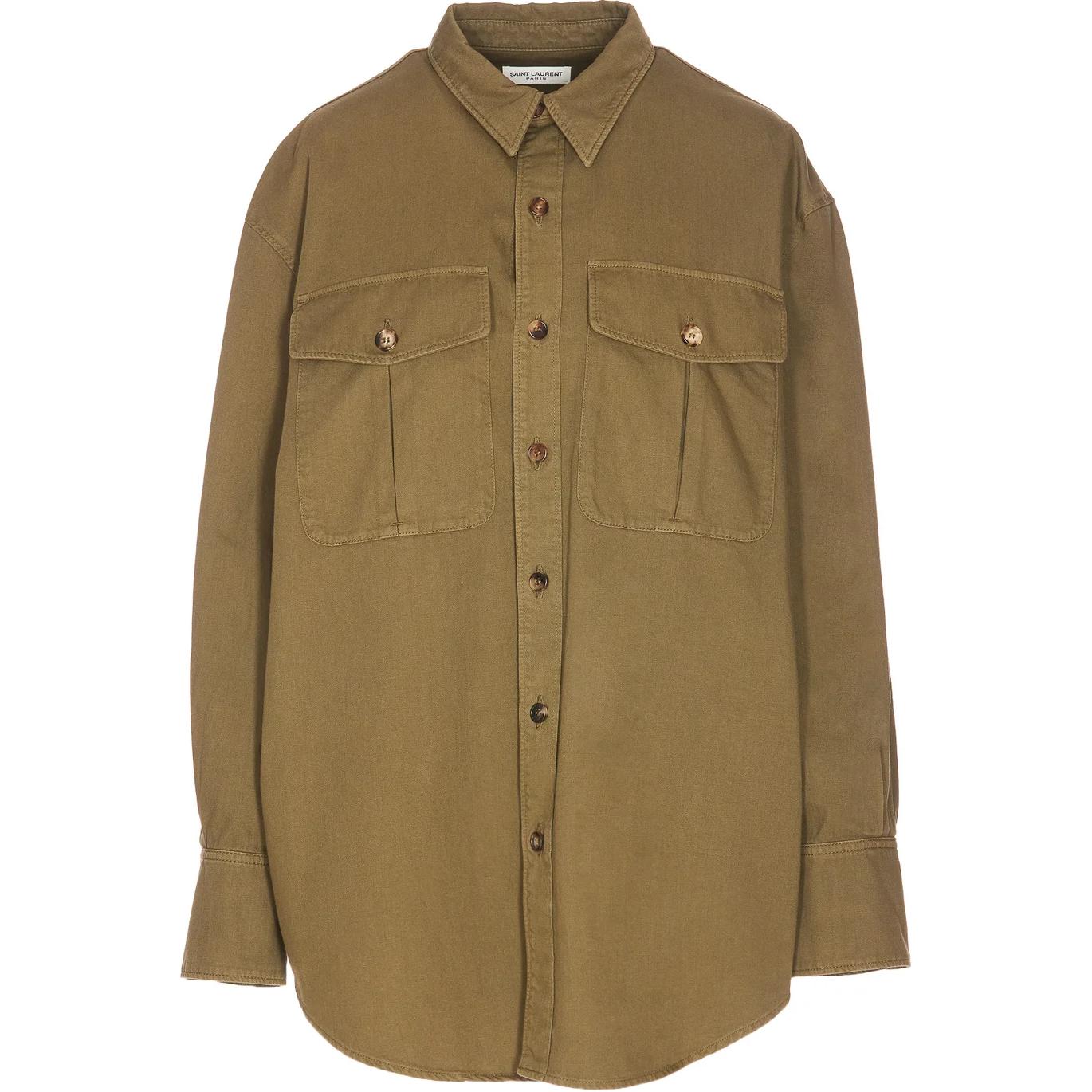 SAINT LAURENT Buttoned Long-Sleeved Shirt
