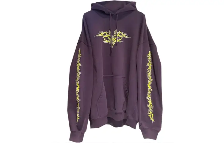 Vetements Sweatshirts Women's Purple Hooded Moderate Regular
