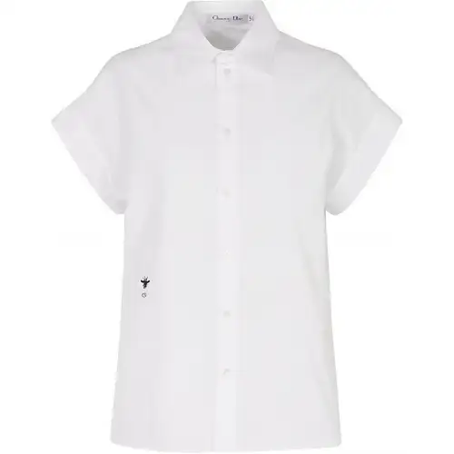 DIOR Quarterly New Products Shirts Women's White Pointed Collar Moderate Other