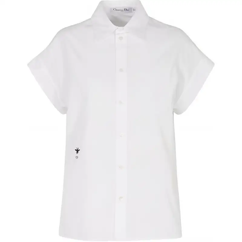 DIOR Quarterly New Products Shirts Women's White Pointed Collar Moderate Other