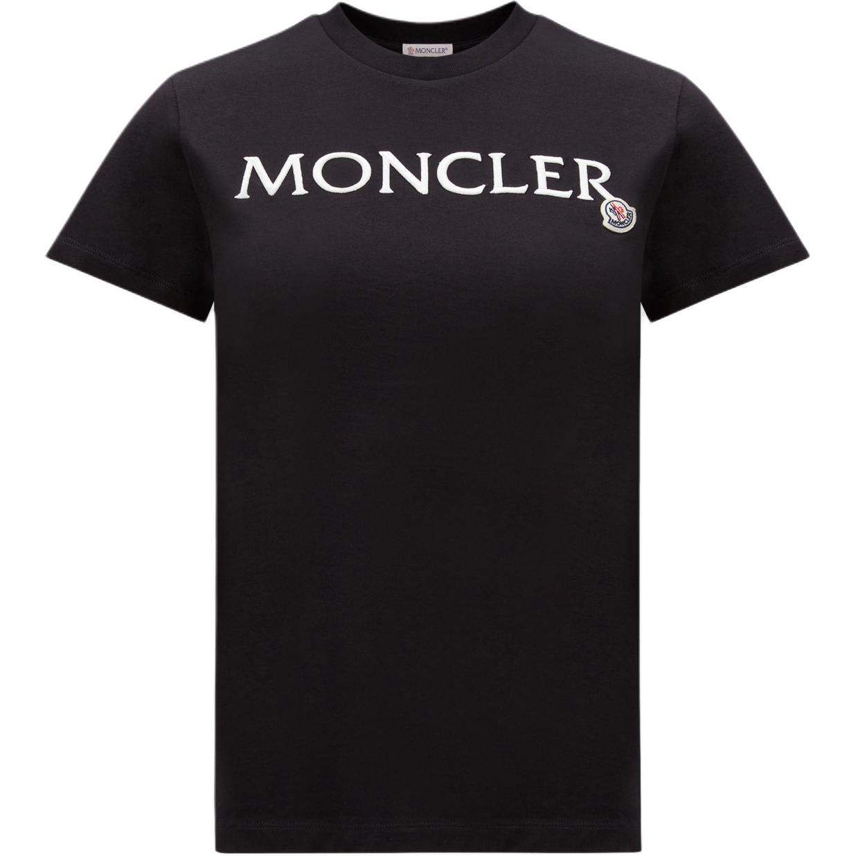Женская футболка Moncler (черная)