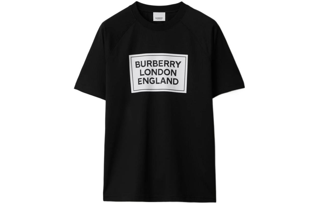 Женская футболка Burberry Burberry Logo SS24 T (черная)