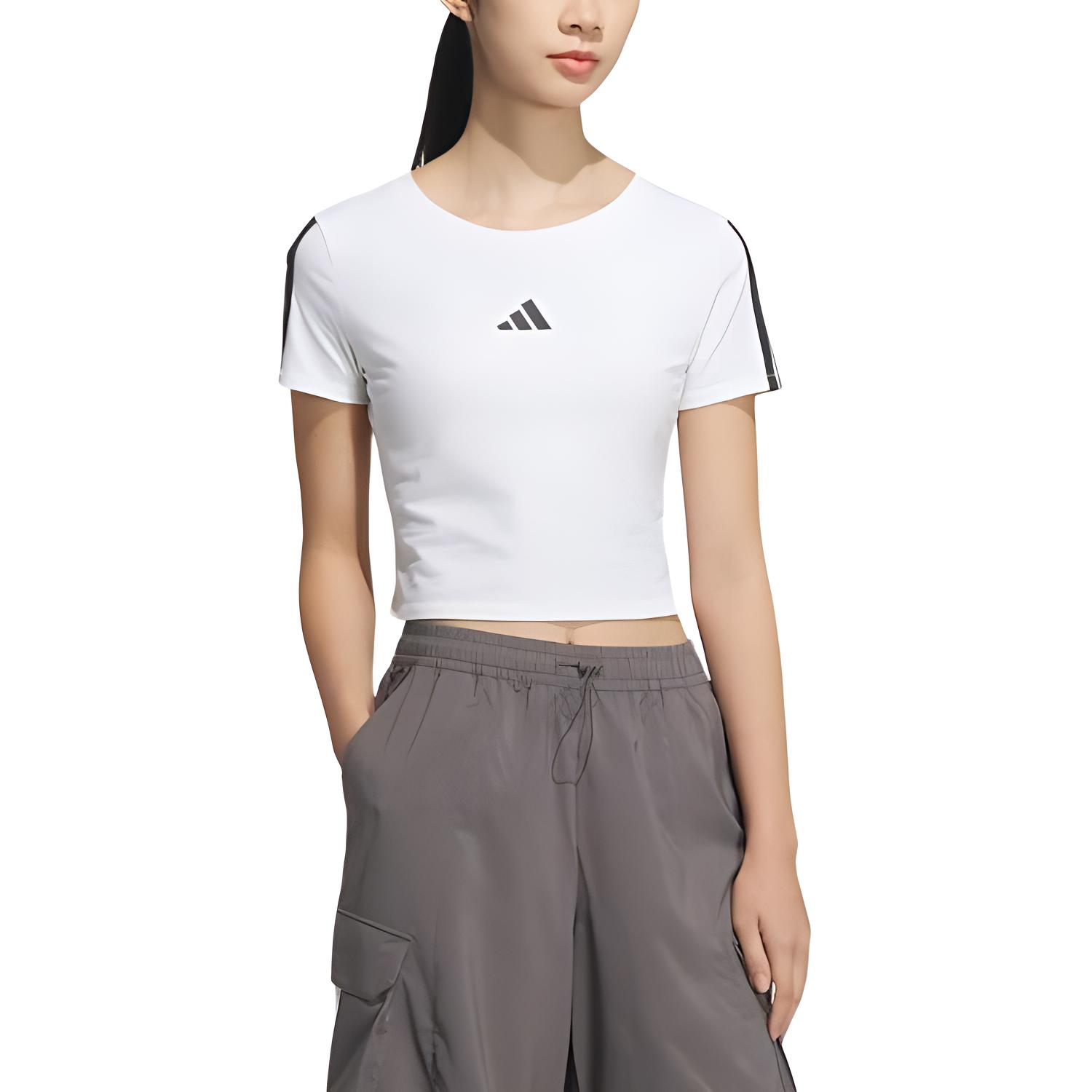 Женская футболка adidas SS25 (белая)