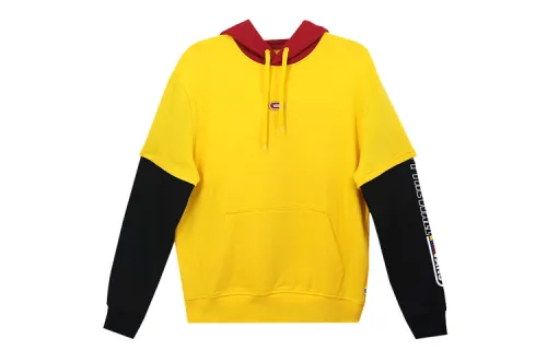 Vans Sweatshirts Women's Yellow Hooded Moderate Mock Two Piece