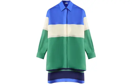 LOEWE Shirts Women's Multicolor Pointed Collar Moderate Shirt