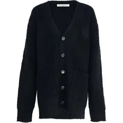 Balenciaga Oversized V-Neck Cardigan