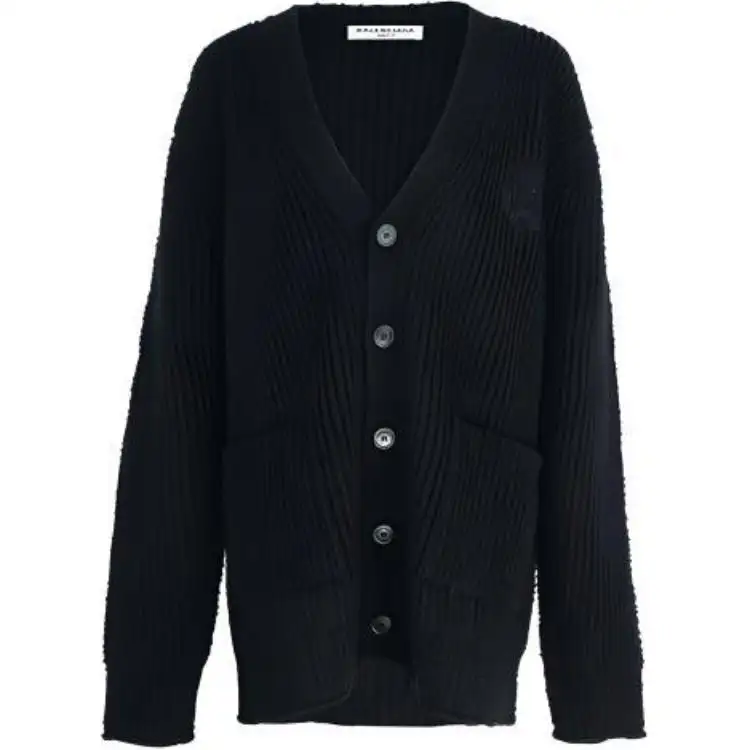 Balenciaga Oversized V-Neck Cardigan