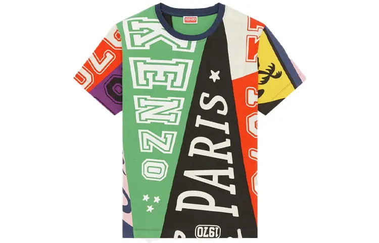 KENZO Logo Printed Crewneck T Shirt