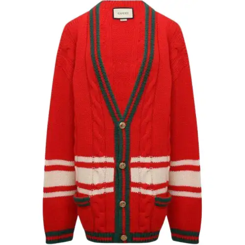 GUCCI Sweater Women's Red Green