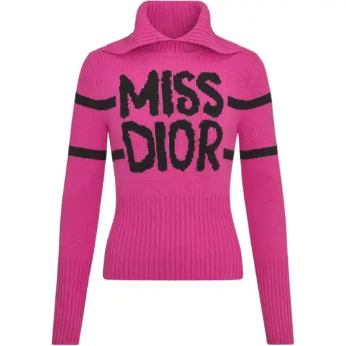 DIOR FW24 Sweater Women's Bright Pink
