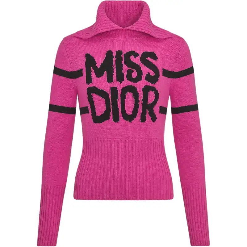 DIOR FW24 Sweater Women's Bright Pink