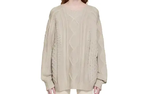 Fear Of God Essentials Knitwear Women's Smoke Gray Crew Neck Moderate Other