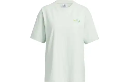 adidas originals Women's Lifestyle Logo Print Short Sleeve Tee Women's 'Linen Green'