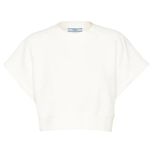 PRADA SS24 Raglan Sleeve T Shirt Women's White