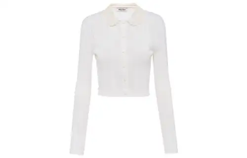 MIU MIU SS22 Slim Fit Knitwear Women's White