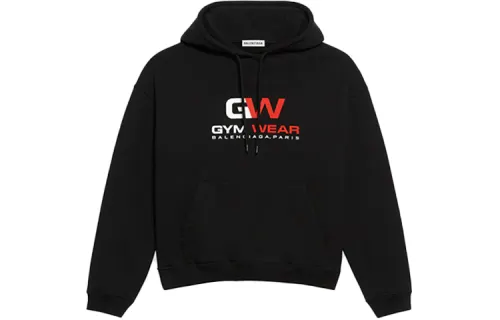Balenciaga Gym Wear Hoodie Black