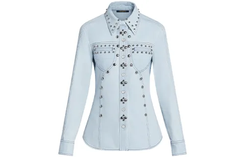 LOUIS VUITTON FW21 Shirt Women's Light Blue