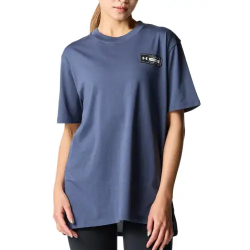Under Armour Drop Shoulder Sleeve T Shirt Women's Gray 044