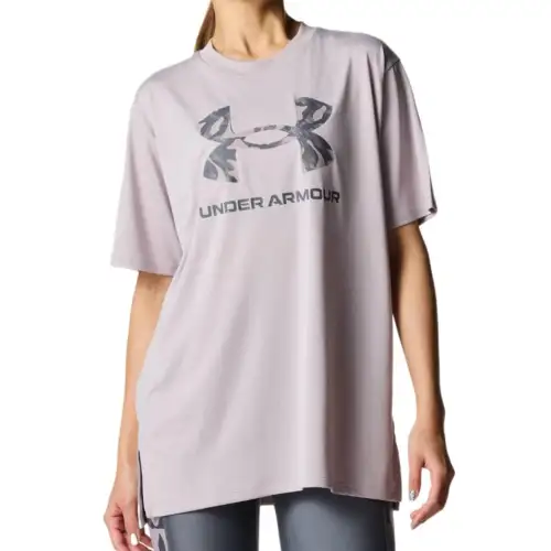 Under Armour Tech Drop Shoulder Sleeve T Shirt Women's Gray