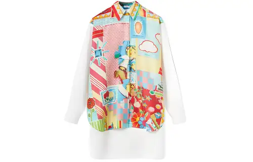 LOEWE Doll House Oversize Shirt 'Pink/Multicolor'