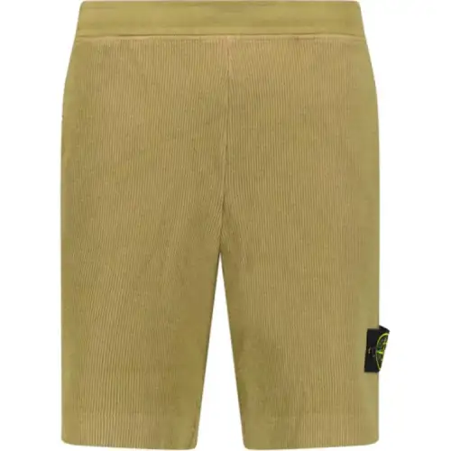 STONE ISLAND Casual Shorts Men's Yellow