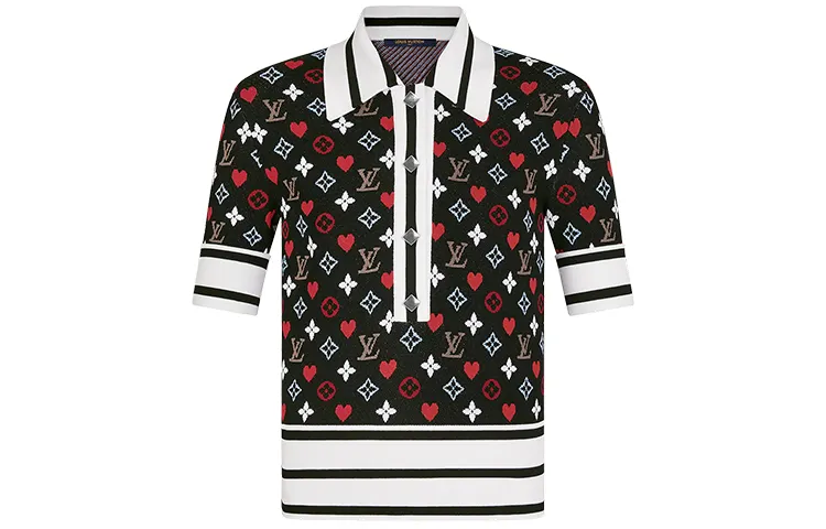 LOUIS VUITTON New Quarterly Products Of LV Knitwear Women's Multicolor Square Collar Moderate Other