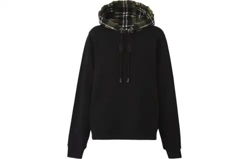 Burberry Checked Hooded Jumper