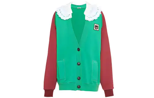 MIU MIU Loose Fit Knitwear Women's Green
