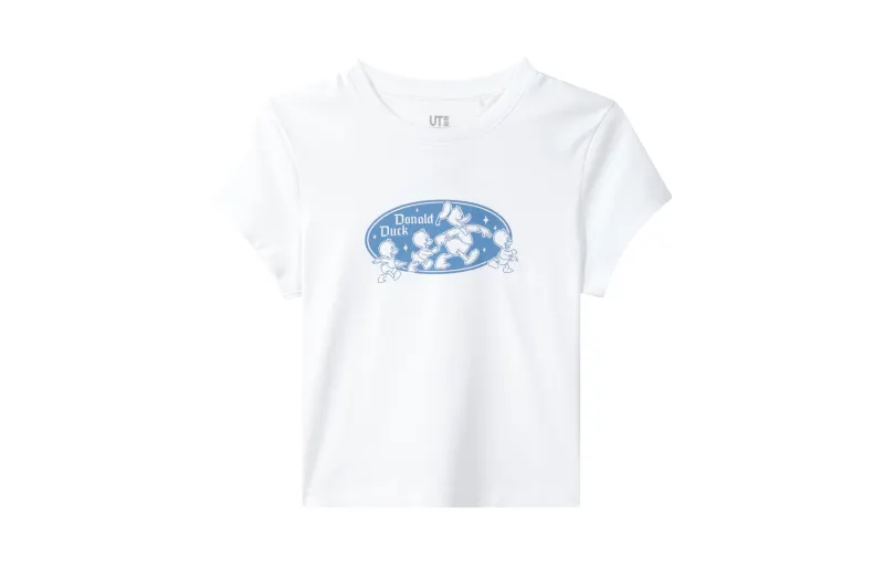 UNIQLO T Shirts Women's White Crew Neck Moderate Other