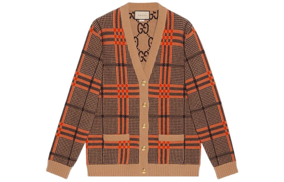 reversible wool cardigan