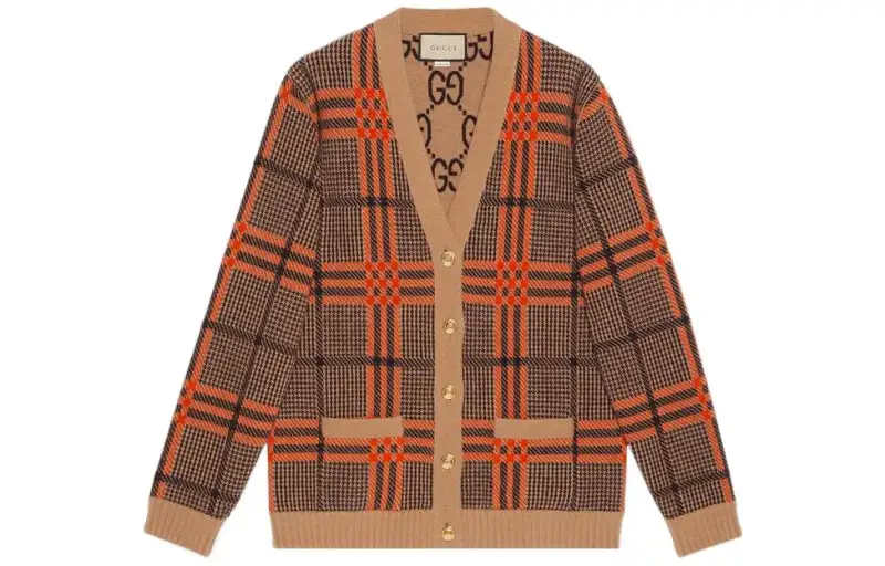 reversible wool cardigan