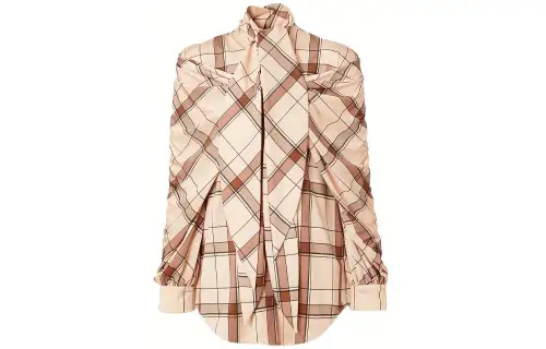 Burberry Shirts Women's Yellow Stand Collar Moderate Other
