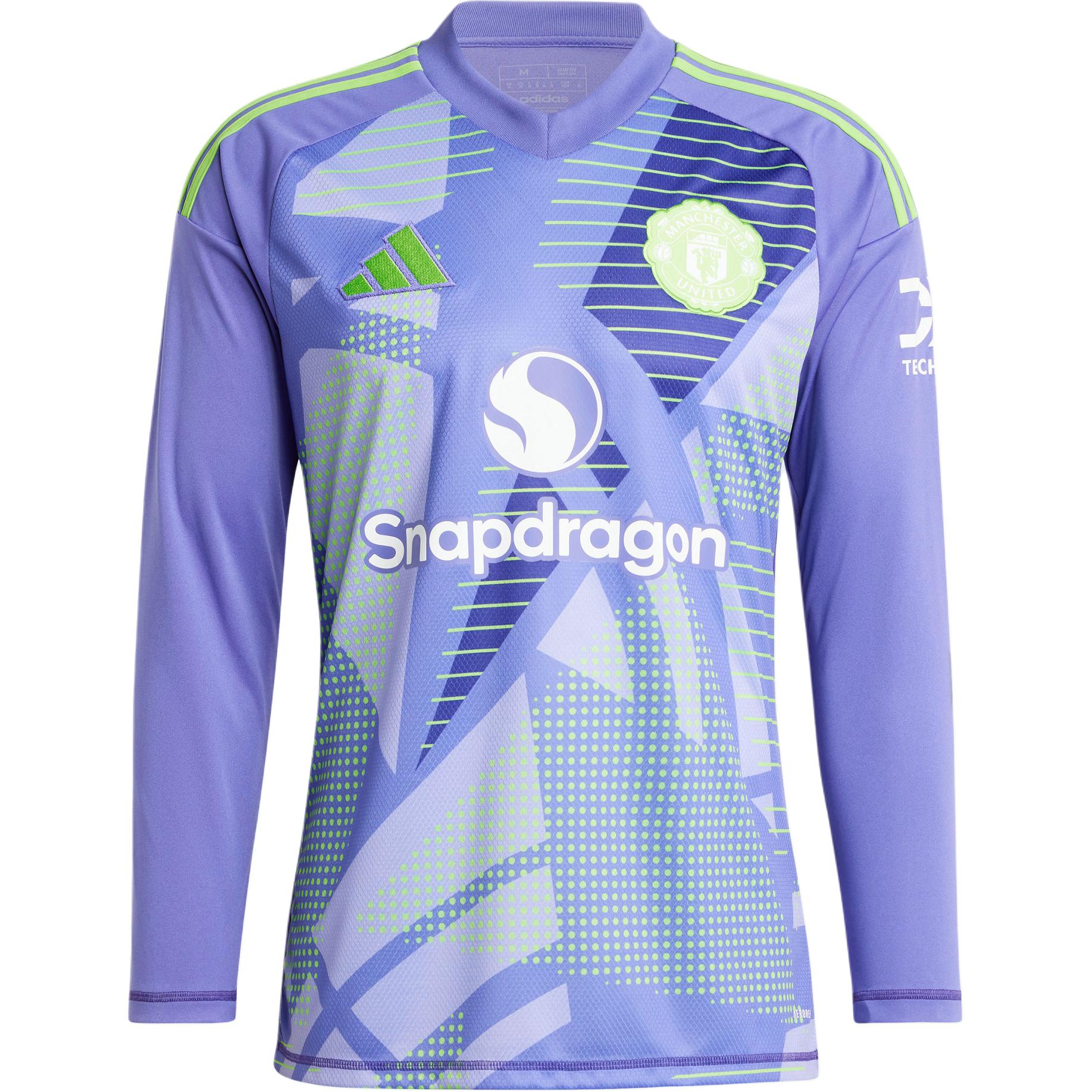 Adidas Manchester United MANCHESTER UNITED 24/25 GOALKEEPER Manchester United goalkeeper sports and leisure long-sleeved football jersey, men's purple