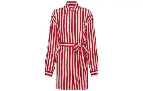 PRADA Shirts Women's Red Lapel Moderate