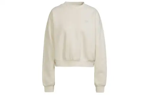 Adidas Originals Sweatshirts Women's Pink White Crew Neck Moderate Regular