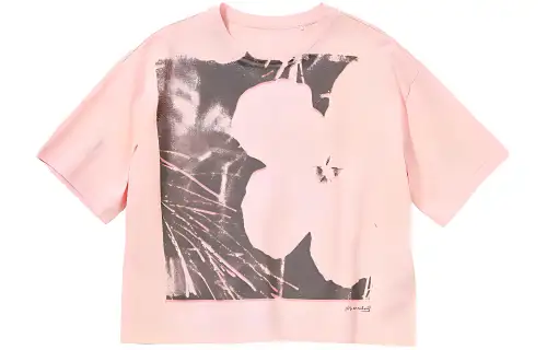 UNIQLO X Andy Warhol UNIQLO × Andy Warhol T Shirts Women's Pastel Pink Crew Neck Moderate Straight Fit