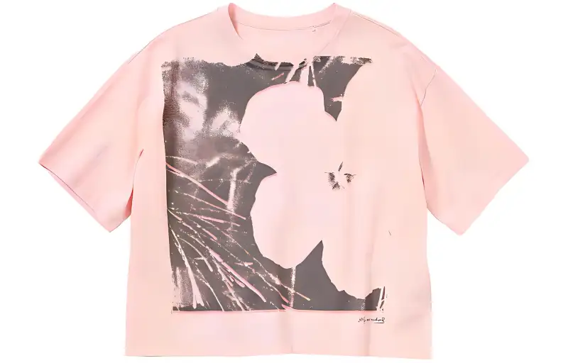 UNIQLO X Andy Warhol UNIQLO × Andy Warhol T Shirts Women's Pastel Pink Crew Neck Moderate Straight Fit