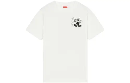 KENZO T Shirts Women's White Crew Neck Moderate Straight Fit