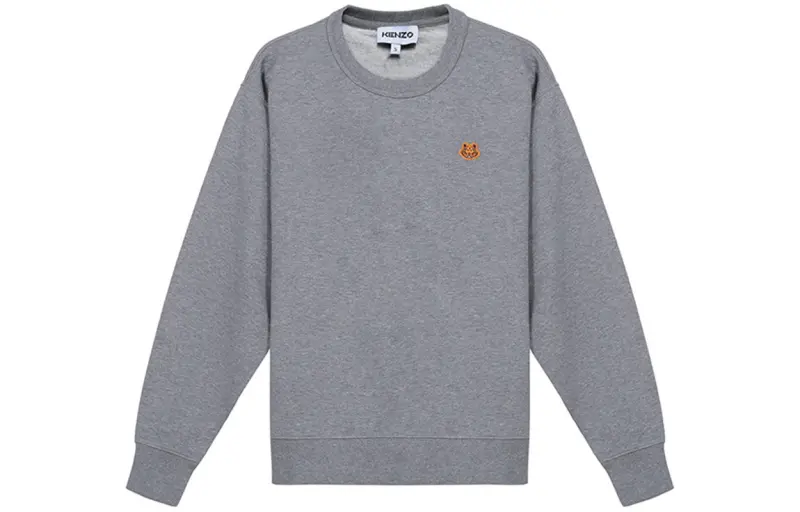 KENZO Sweatshirts Women's Dove Gray Crew Neck Moderate Heavyweight