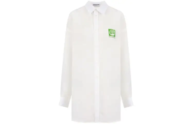 Balenciaga Shirts Women's White Lapel Moderate