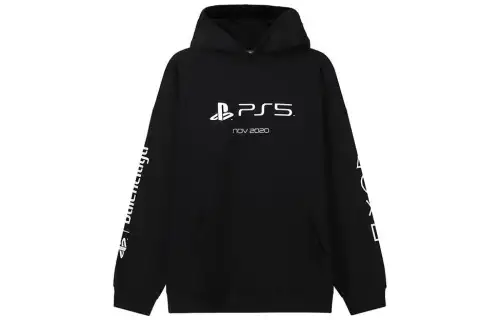 Balenciaga X PlayStation Oversize Cotton Hoodie Black
