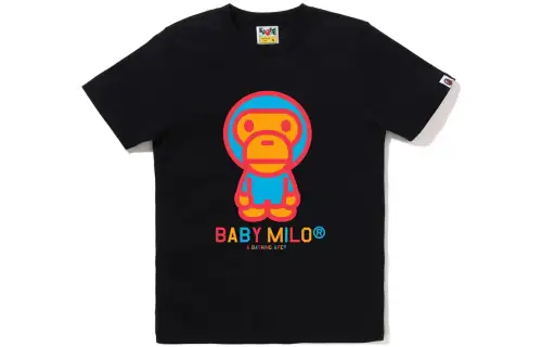 A BATHING APE T Shirts Women's Crew Neck Moderate Straight Fit