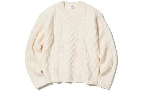 UNIQLO Sweaters Women's Ivory Crew Neck Moderate Other