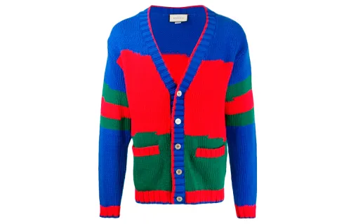 Gucci 2010s V-neck buttoned wool cardigan