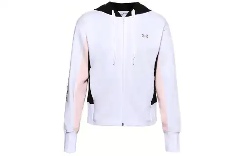 Under Armour Rival Sweatshirts Women's White Hooded Moderate Regular
