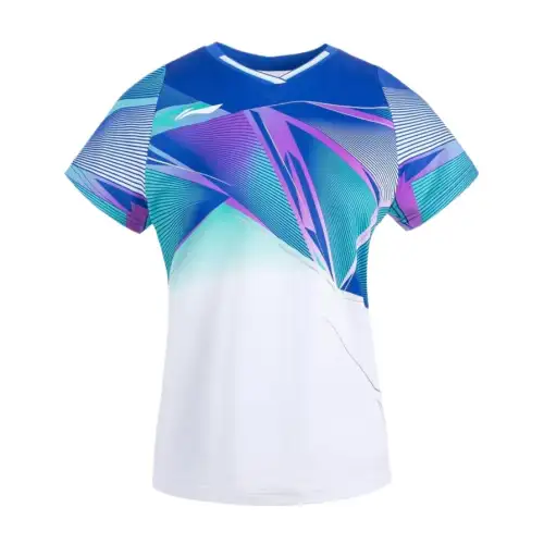 Li Ning T Shirt Women's White Blue