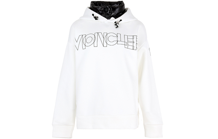 Женское худи Moncler Grenoble Logo (белое)
